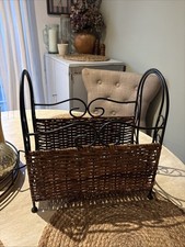 Vintage Wrought Iron Wicker