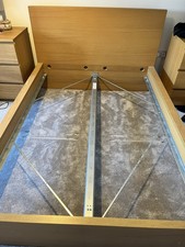 IKEA MALM LIGHT OAK DOUBLE BED