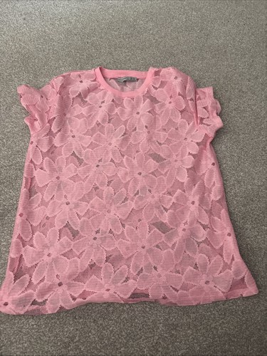 Ladies pink primark top size - pink,