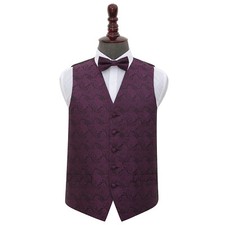 Mens Boys Waistcoat Bow Tie