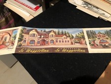 small advertising leaflet, restaurant "la maggiolina" Italy, 1953