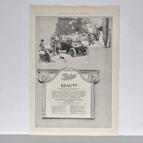 1914 peerless vintage - peerless, ad