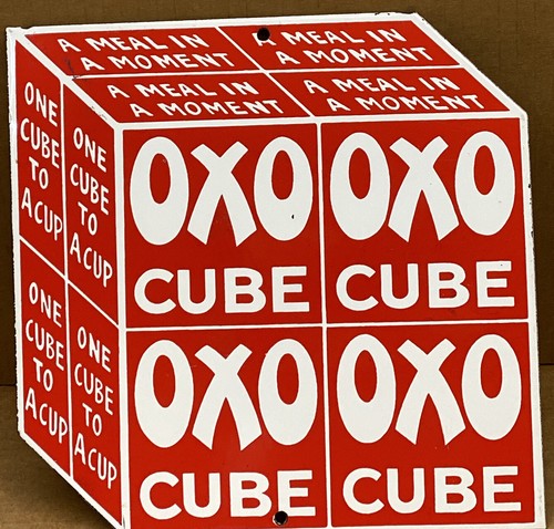 Vintage porcelain oxo cube - oxo,
