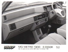 MG Metro 1300 Interior original 1984 Press Photograph No. 323407