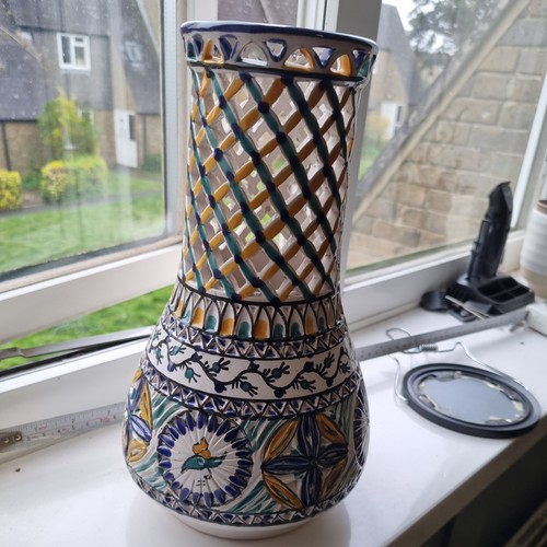 Hand painted tunisian ceramic - tunisian,