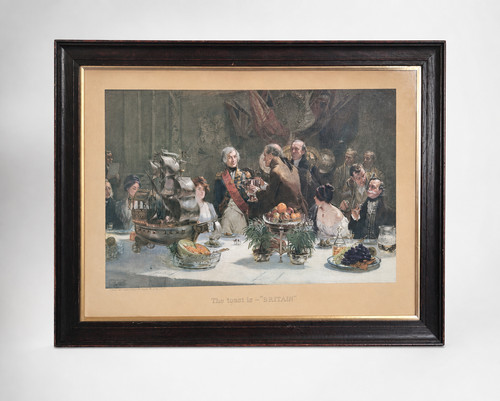 Antique oleograph print - oleograph, "the