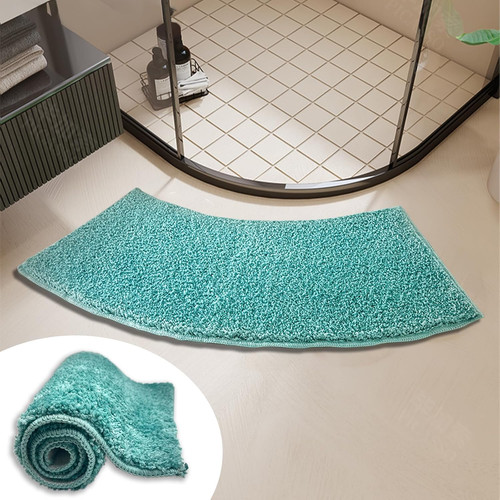 Curved shower mat - shower,