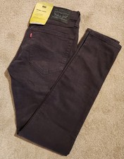 LEVIS Mens SKINNY TAPER Stretch Blackish Grey Jeans