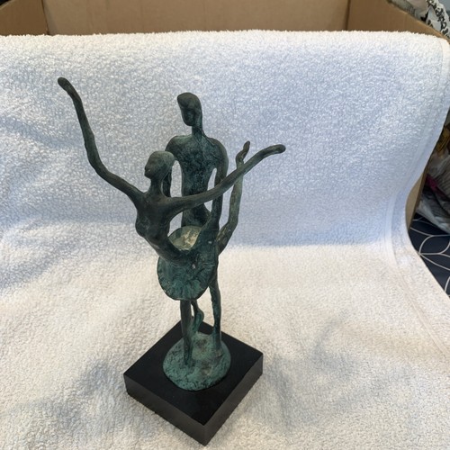 Dancing couple green patina - couple,