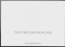 Ford Granada 3000 Ghia Saloon Mk1 1974-1975 UK Market Sales Brochure