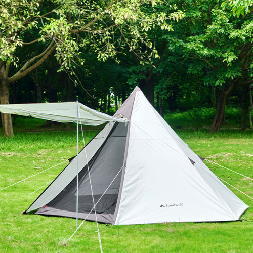 Silver triangular camping - triangular,