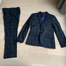 NEXT BOYS DARK BLUE CHECK SUIT