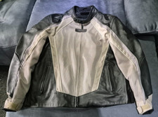 TRIUMPH 'FALCON' LEATHER & TEXTILE MOTORCYCLE JACKET SIZE XL / UK46