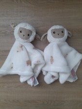 Primark Baby Lamb Sheep Comforter Cream Blankie Soft Toy  X 2
