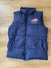 Navy Blue Penn Sport Puffa Style Gilet/Bodywarmer In Size Large