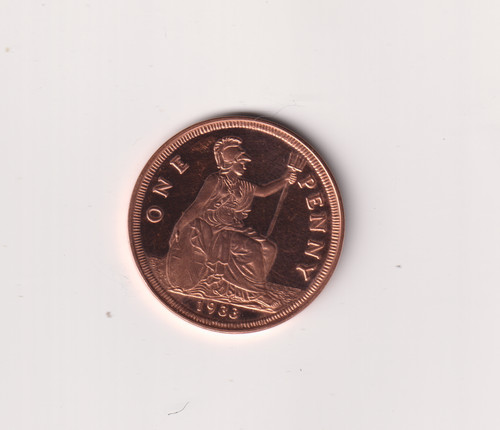 British one penny george - one,