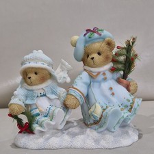 Enesco Cherished Teddies Selma and Araina Winter Wonders Faithful Friends 2003