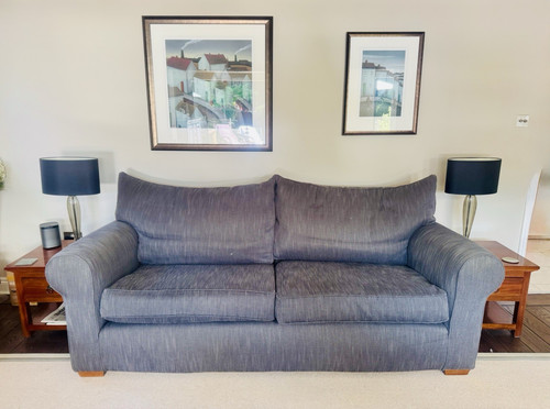 Dark grey traditional sofa - grey,