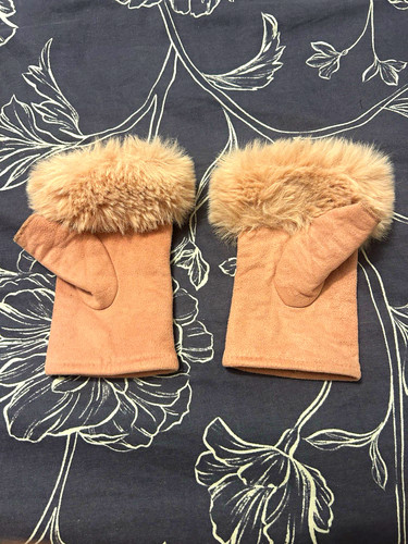 Women beige wrist - beige, gloves