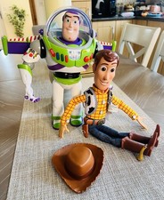 Toy Story Woody & Buzz Lightyear Figures - with lights and sound (Buzz) working