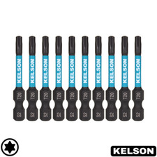 T20 Torx 50mm Star Impact Screwdriver Bits Magnetic 1/4" Universal KELSON