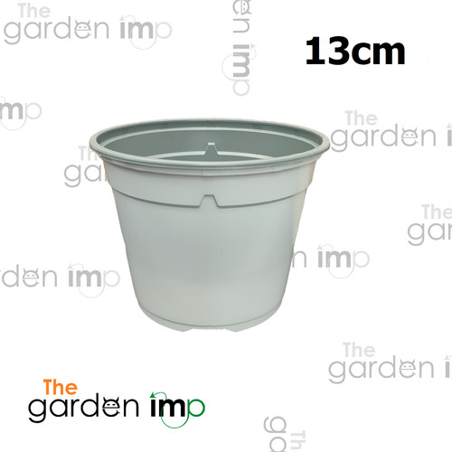 Coloured plastic plant pots - coloured,