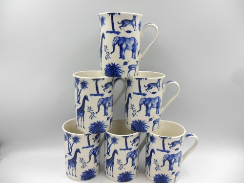 Set mugs blue safari - blue,