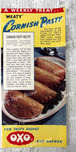 1940s oxo meaty cornish - oxo,