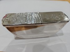 Georgian Sterling Silver Double Snuff Box C1780 WithSheild & Stag Head Engraving