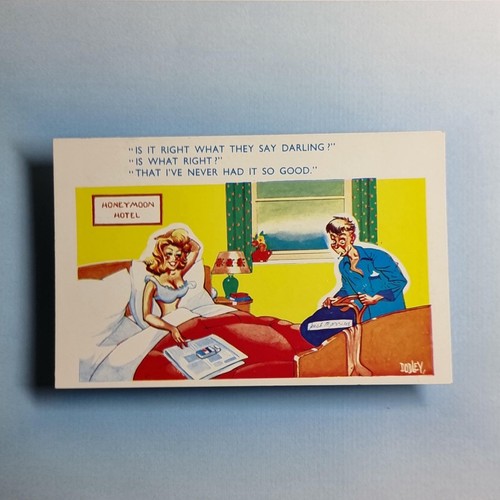 Saucy comic postcard c1960 - comic,