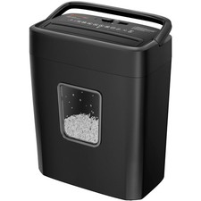Bonsaii Micro Cut Shredder, 6 Sheet, Paper Shredder for office & Home Use C261-D