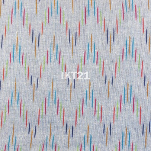 Ikat hand woven cotton fabric - woven,