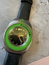 Men's Vintage Fishbone Chronograph Watch Chunky Design, Unusual Working