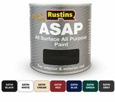 Rustins  ASAP Quick Dry All Surface All Purpose Paint  All Colours  All Sizes