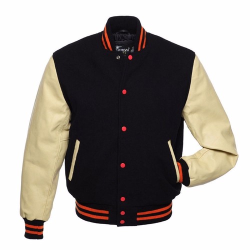 Black wool real - real, leather
