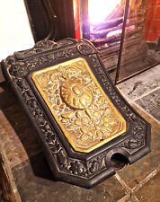 Antique Vintage Purdonium Art Nouveau style Cast Iron Coal Scuttle Bucket