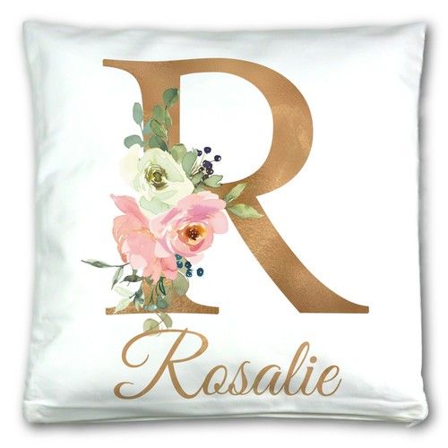 Personalised floral gold - floral,