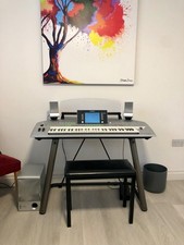 yamaha tyros 2 Arranger keyboard, with stand, speakers, sub, stool, pedals