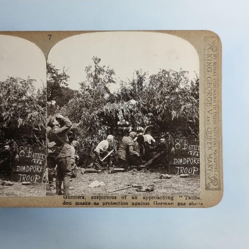 Ww1 military stereoview c1916 - ww1,