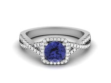 14K Natural Blue Tanzanite &