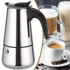 Moka Pot Espresso Maker 450ML Stovetop Coffee Maker Stainless Steel Coffee Maker