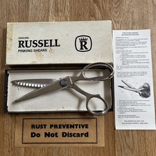 Genuine Russell Pinking Shears Made In Sheffield, England