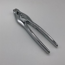 Chrome Silver Colour Metal Nut Or Lobster Seafood Crackers Marked Italy