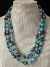 Vintage Blue Art Glass