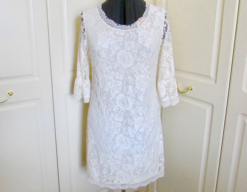 Chic ivory lace sleeve - 3/4,