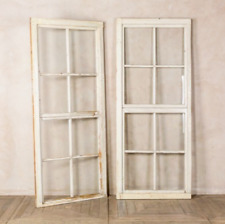 VINTAGE WHITE WINDOW FRAMES SHABBY CHIC WALL CLADDING ROOM DIVIDER RETRO DECOR