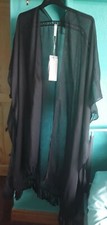 Pieces Kimono Black One Size
