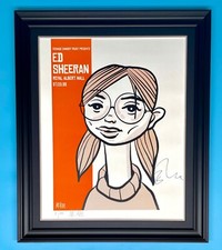 Ed Sheeran & Pete McKee SIGNED Limited Edition Artwork in Handmade Display & COA