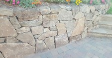 Sandstone Walling Water Fall Cottage Garden Retaining Wall Timeless Quality