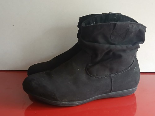 Ladies black faux suede - tu,